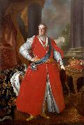 Louis de Silvestre Portrait of King Augustus III in Polish costume. oil painting